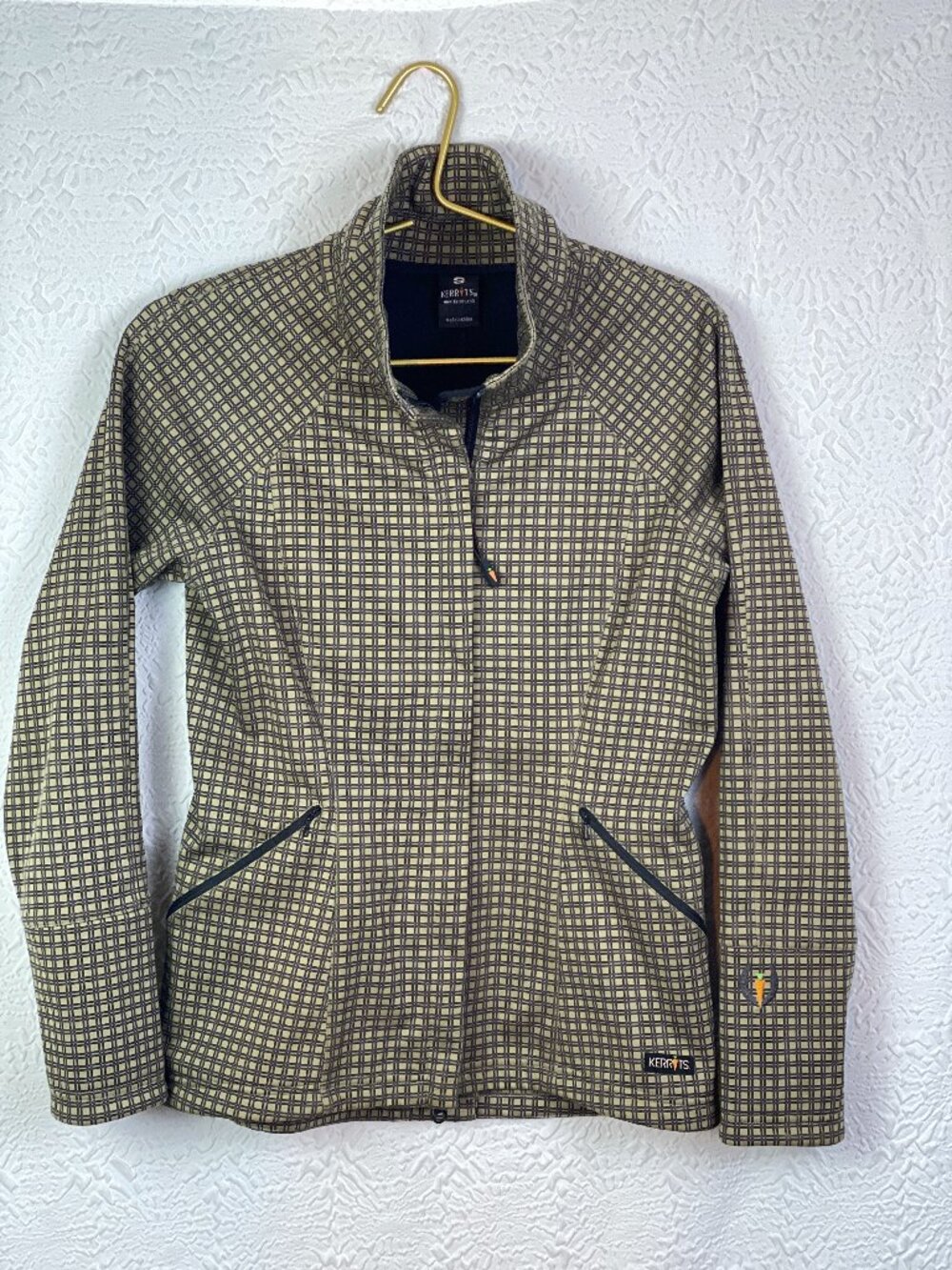 Kerrits Plaid Performance Riding Jacket Equestrian Zip Up Sz S Soft Shell